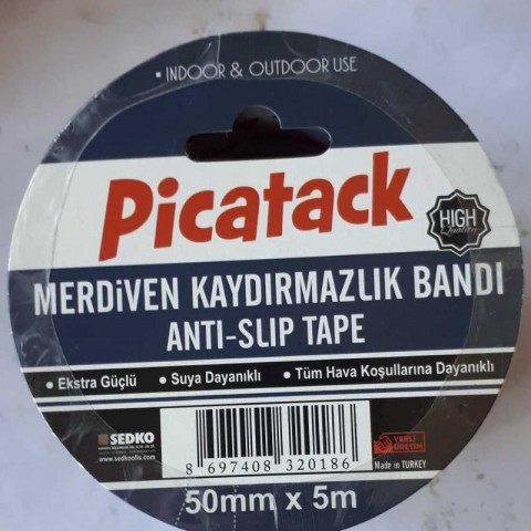Picatack Merdiven Kaydırmaz Bant 50mmx5m Siyah