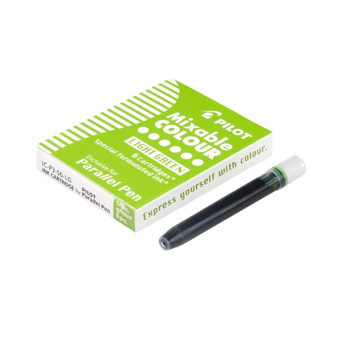 Pilot Parallel Pen Orijinal Kartuş 6'lı Açık Yeşil / IC-P3-S6-LG