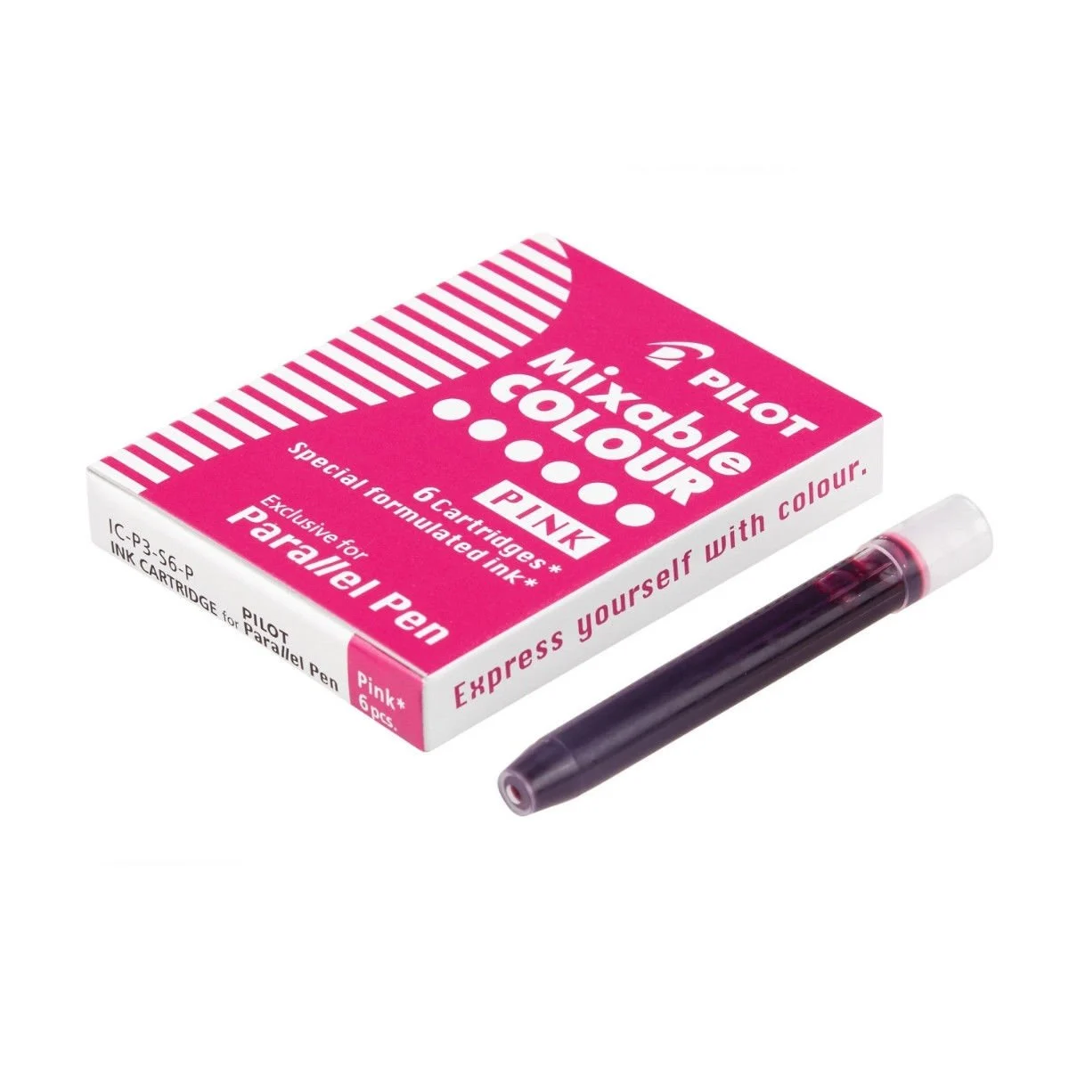Pilot Parallel Pen Orijinal Kartuş 6'lı Pembe / IC-P3-S6-P