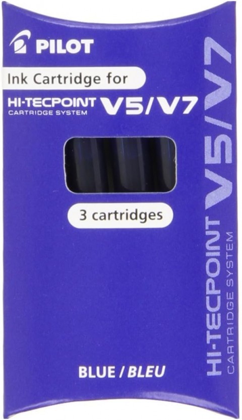 Pilot V7-V5 3'lü Ball Pen Kartuş Mavi