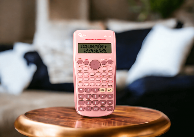 Pin 112P Fonksiyonel Bilimsel Hesap Makinesi Pembe