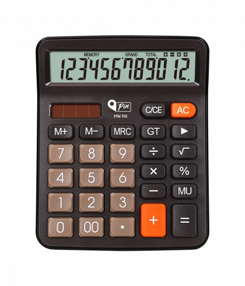 Pin Hesap Makinası Masaüstü 12 Hane/ Pin.110