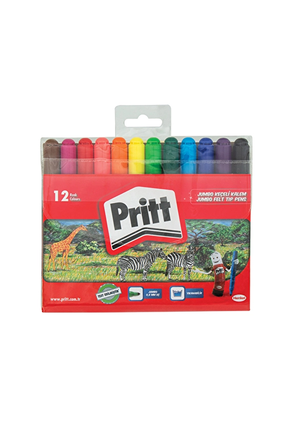 Pritt 12'li Jumbo Keçeli Boya Kalemi /
