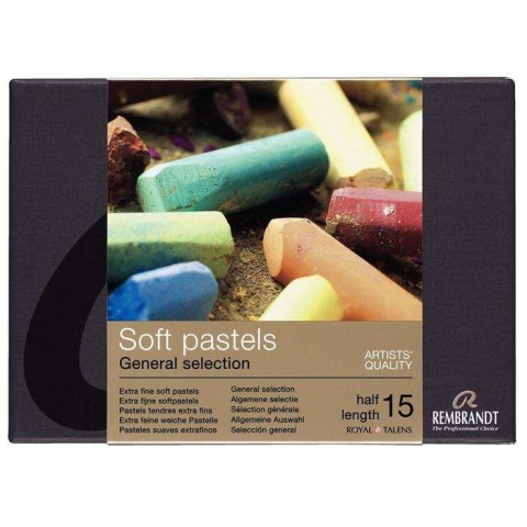 Rembrandt General Selection Soft Pastel 15'li Yarım Boy Toz Pastel Seti / 31823108
