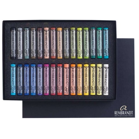Rembrandt General Selection Soft Pastel 30'lu Tam Boy Toz Pastel Seti / 31823031