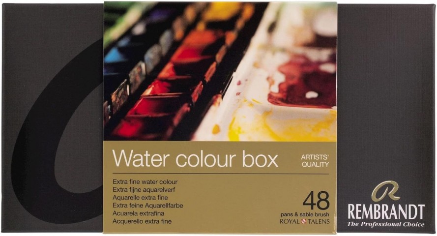 Rembrandt Watercolour Box 48'li Tablet Sulu Boya Seti Metal Kutulu / 05838648