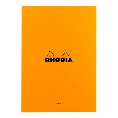 Rhodia Basics A4 80yp Üstten Zımbalı Çizgisiz Blok Turuncu / 18000