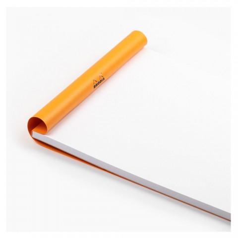 Rhodia Basics A4 80yp Üstten Zımbalı Çizgisiz Blok Turuncu / 18000