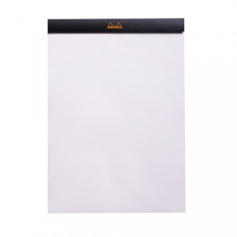 Rhodia Basics A4 80yp Üstten Zımbalı Çizgisiz Blok Siyah / 180009
