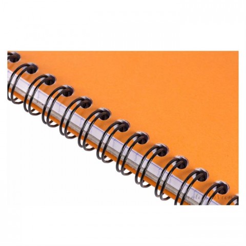 Rhodia Basics A4 Üstten Spiralli 80yp Çizgili Bloknot Turuncu / 18501