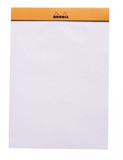 Rhodia Basics A5 80yp Üstten Zımbalı Çizgisiz Blok Turuncu / 16000