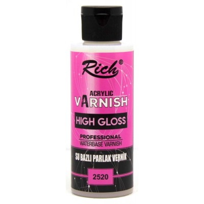 Rich 120cc Su Bazlı Parlak Vernik / 1202520