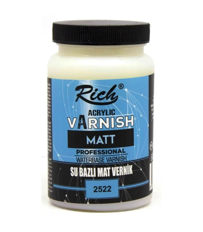 Rich 250ml Su Bazlı Mat Vernik / 00658