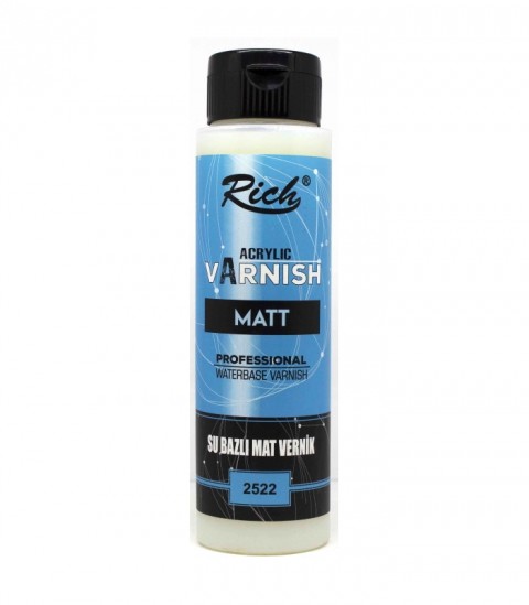 Rich 500cc Su Bazlı Vernik Mat Vernik / 01727 (MAVİ)