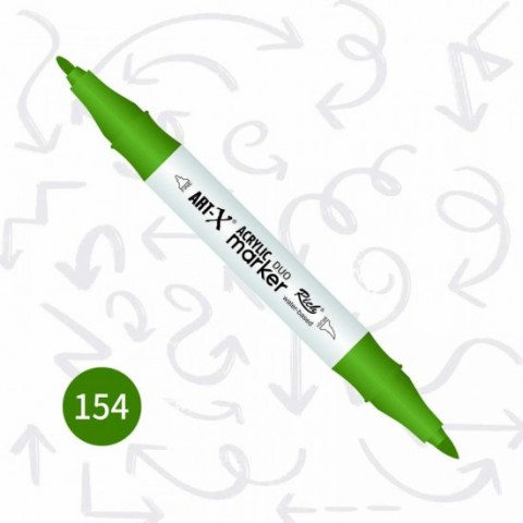 Rich Art-x Çift Uçlu Akrilik Markör No: 154