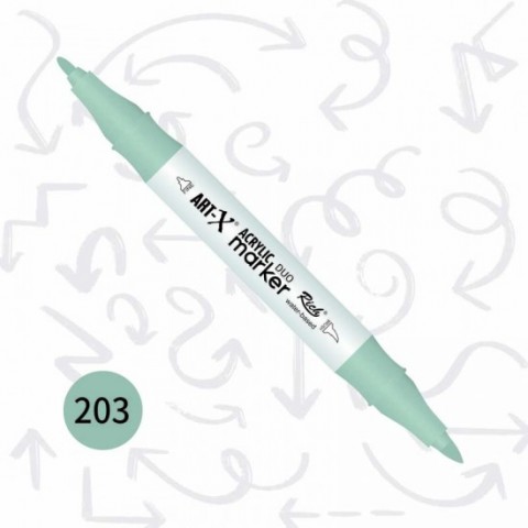 Rich Art-x Çift Uçlu Akrilik Markör No: 203