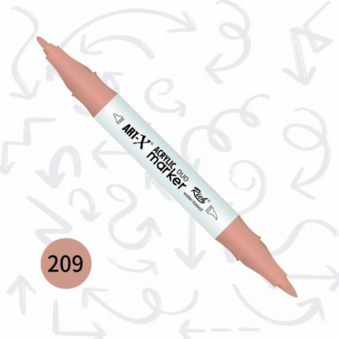 Rich Art-x Çift Uçlu Akrilik Markör No: 209