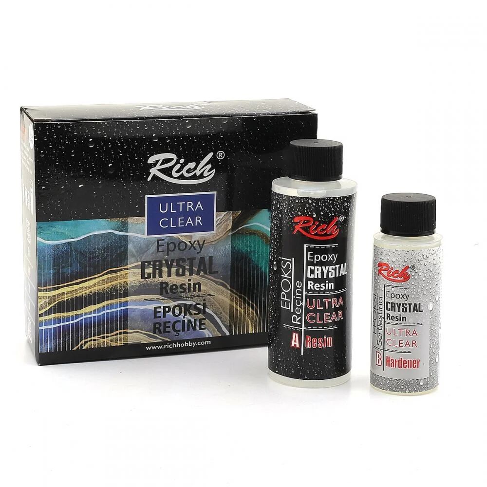 Rich Crystal Resin Transparan 195cc Şeffaf Kristal Reçine /