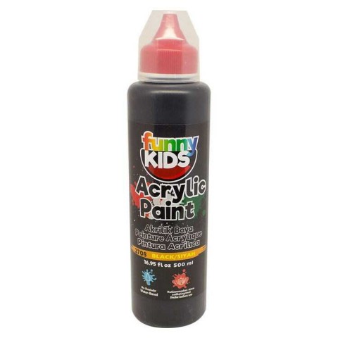 Rich Funny Kids 500ml Akrilik Boya Siyah
