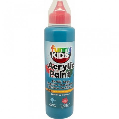 Rich Funny Kids 500ml Akrilik Boya Turkuaz