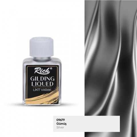 Rich Gilding Liqued 75cc Likit Varak Gümüş / 70023