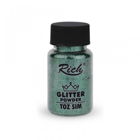 Rich Glitter Powder 50cc Toz Sim Yeşil  / 04601
