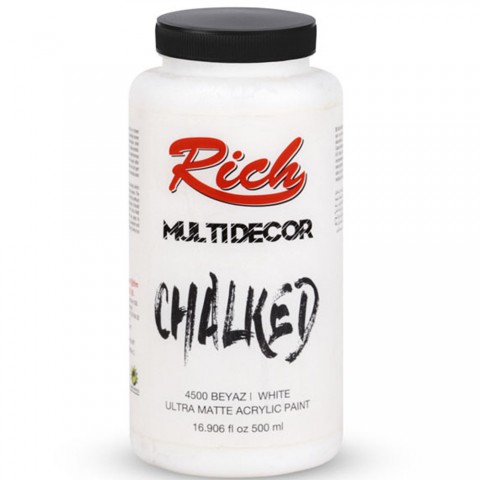 Rich Multidecor Chalked 500cc Akrilik Boya Beyaz