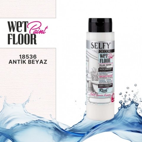 Rich Selfy Decor 500cc Islak Zemin Boyası Antik Beyaz / 18536