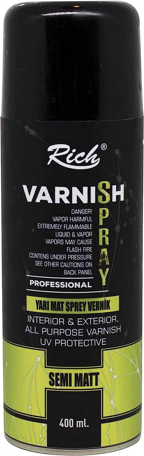 Rich Sprey Vernik 400 ml - Yarı Mat