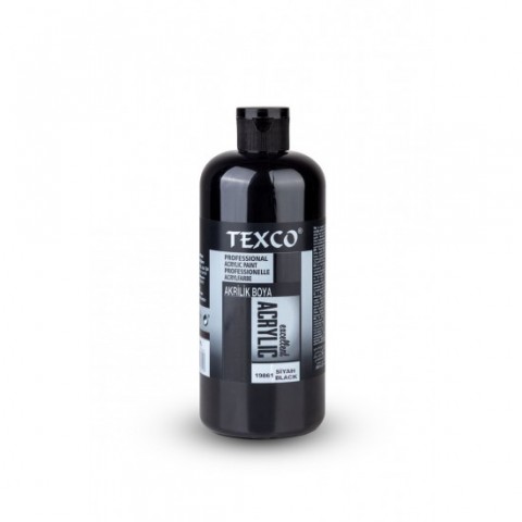 Rich Texco 400ml Akrilik Boya Siyah / 19861