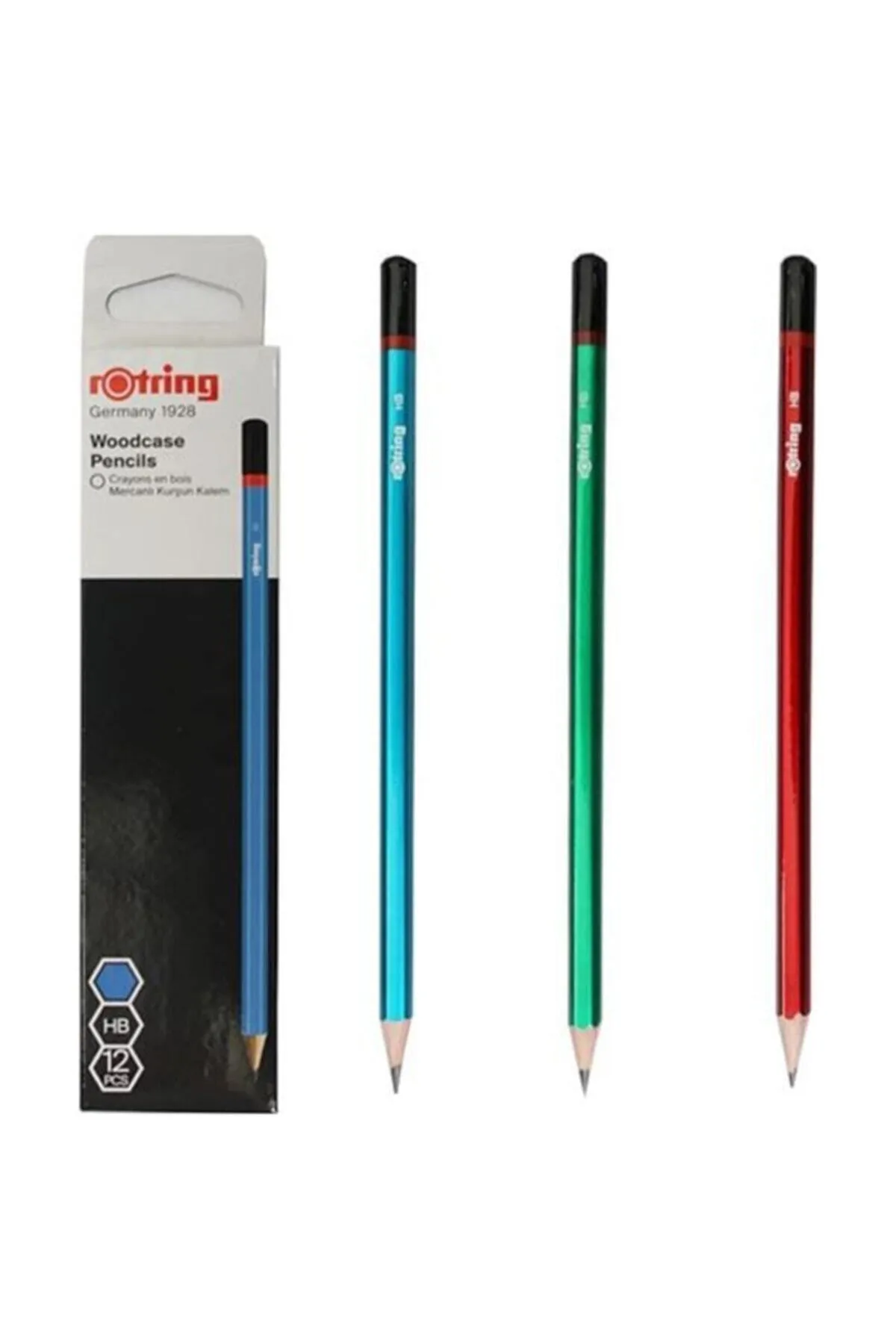 Rotring HB Mercanlı Kurşun Kalem 12'li Kutu
