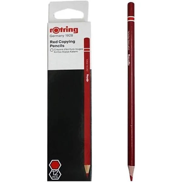 Rotring Kırmızı Kopya Kalemi 12'li Kutu