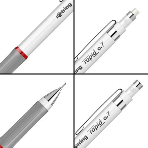 Rotring Rapid 0.7mm Mekanik Kurşun Kalem Beyaz / 2113890