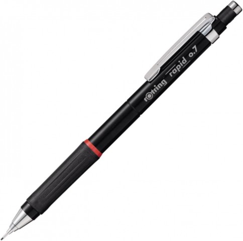 Rotring Rapid 0.7mm Mekanik Kurşun Kalem Siyah