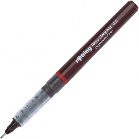 Rotring Tikky Graphic Fineliner Keçe Uçlu Teknik Çizim Kalemi 0.5mm