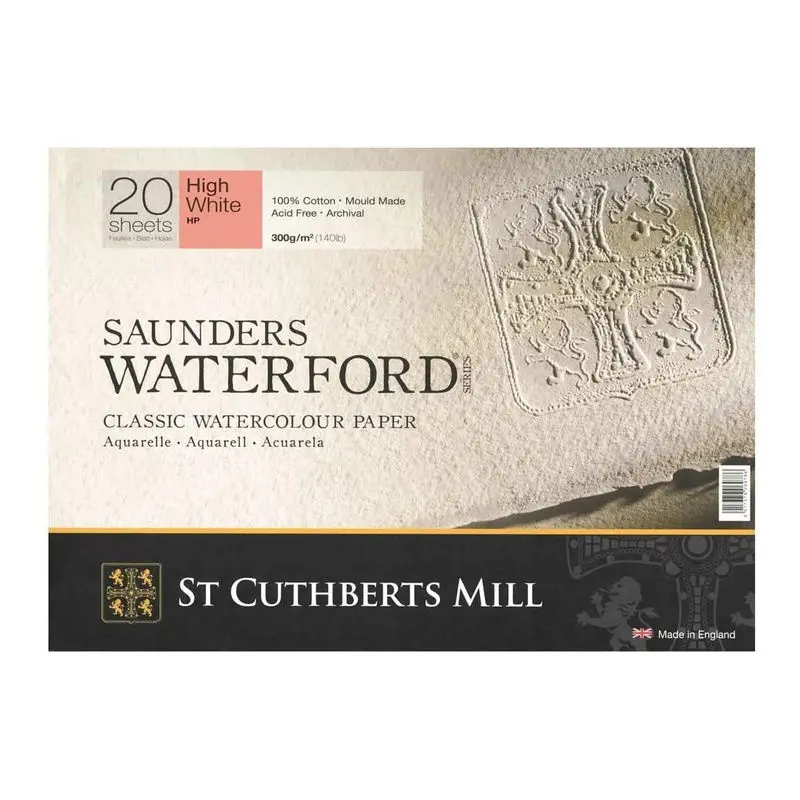 Saunders Waterford Hot Pressed 31x41cm 300gr 20 Yaprak Profesyonel Suluboya Blok / 45930001011C