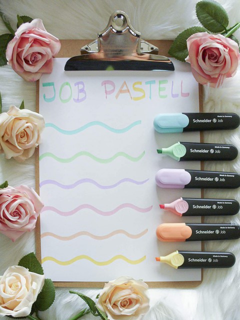Schneider Job 150 Pastel Fosforlu Kalem 6'lı Set