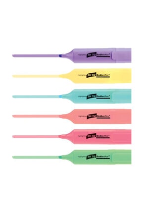Scrikss Fosforlu Kalem 6 Pastel Renk Set
