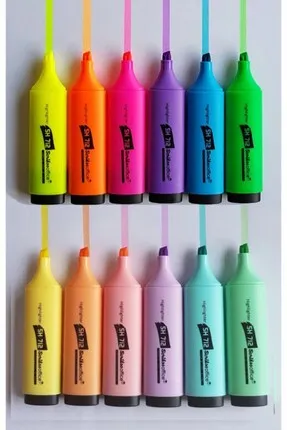 Scrikss Fosforlu Kalem Neon Mavi / 1 Adet