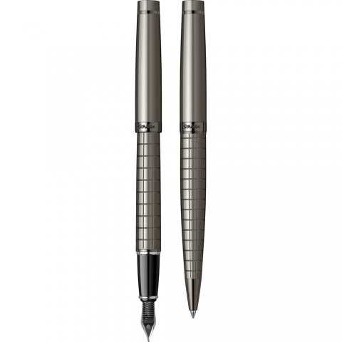 Scrikss Honour 38 Tükenmez + Dolma Kalem Karbon Gri