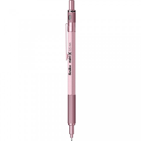 Scrikss MatriX 0.5mm Mekanik Kurşun Kalem Metalik Açık Pembe - Şeffaf Kutu