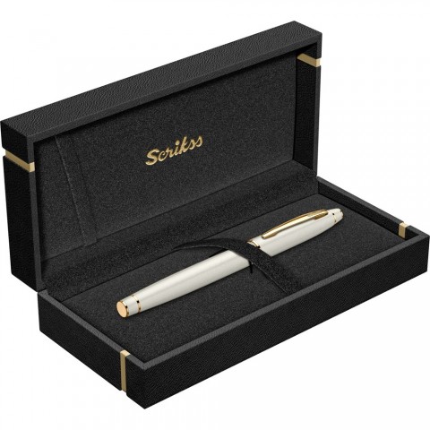 Scrikss Noble 35 Roller Kalem Beyaz Altın