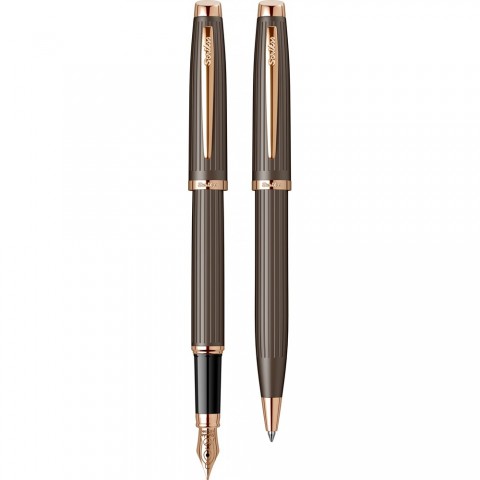 Scrikss Oscar 39 Tükenmez + Dolma Kalem Rose Gold
