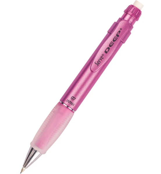 Serve Deep Mekanik Kurşun Kalem 0.7mm Metalik Prenses Pembe