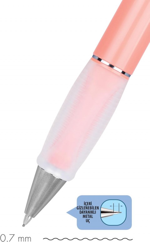 Serve Deep Natural Colors 0.7mm Mekanik Kurşun Kalem - Mercan