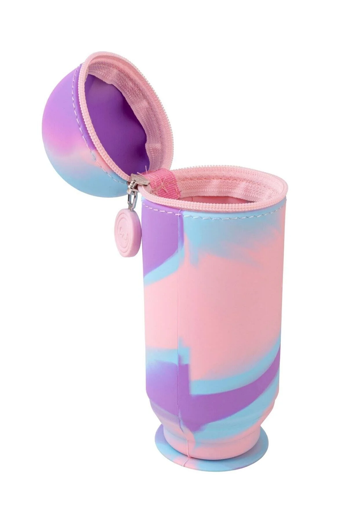 Serve Hoop Silikon Kalemlik Gökkuşağı Pembe Mor