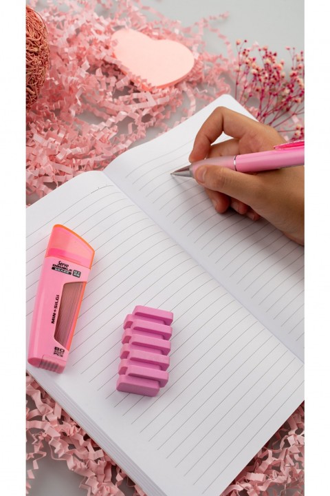 Serve Note 15x21cm 120yp Çizgili Defter Şeker Pembe