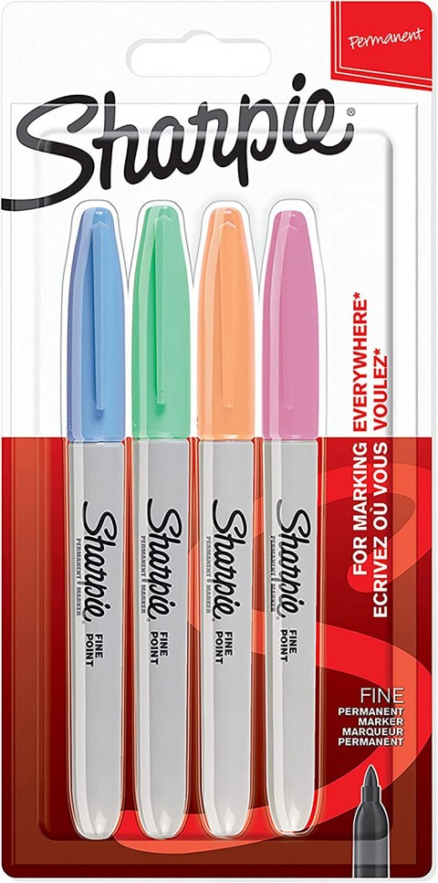 Sharpie Fine 4'lü Yuvarlak Uç Permanent Markör Pastel Renkler Set / 2065402
