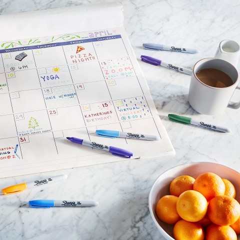 Sharpie Fine 4'lü Yuvarlak Uç Permanent Markör Pastel Renkler Set / 2065402