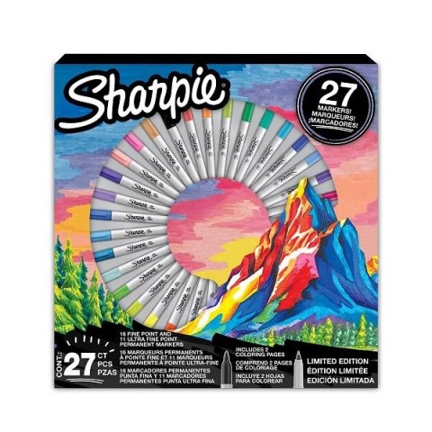 Sharpie Fine Yuvarlak Uç Permanent Markör 27'li Set - Dağ / 2205231
